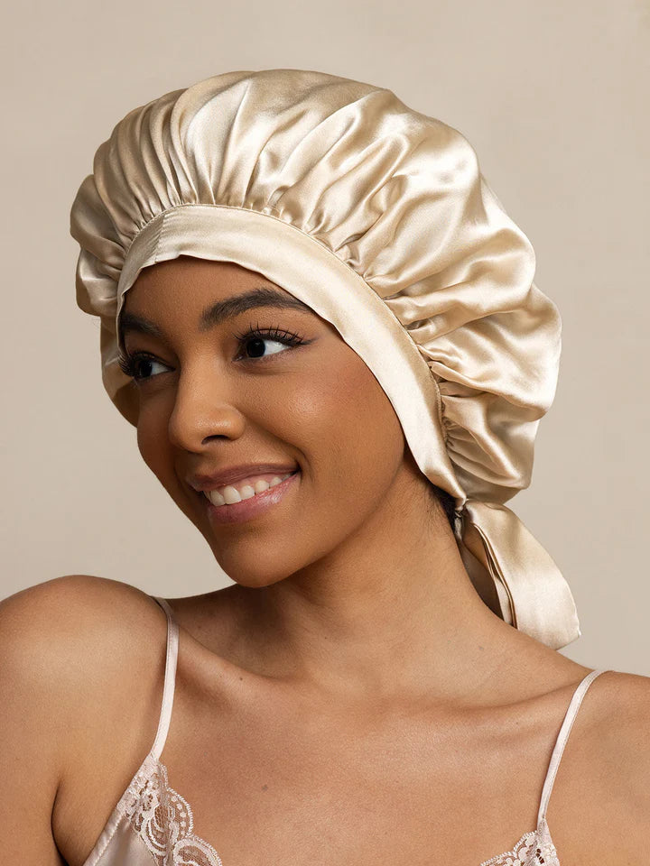 Dream Wrap – Luxury Mulberry Silk Sleep Cap