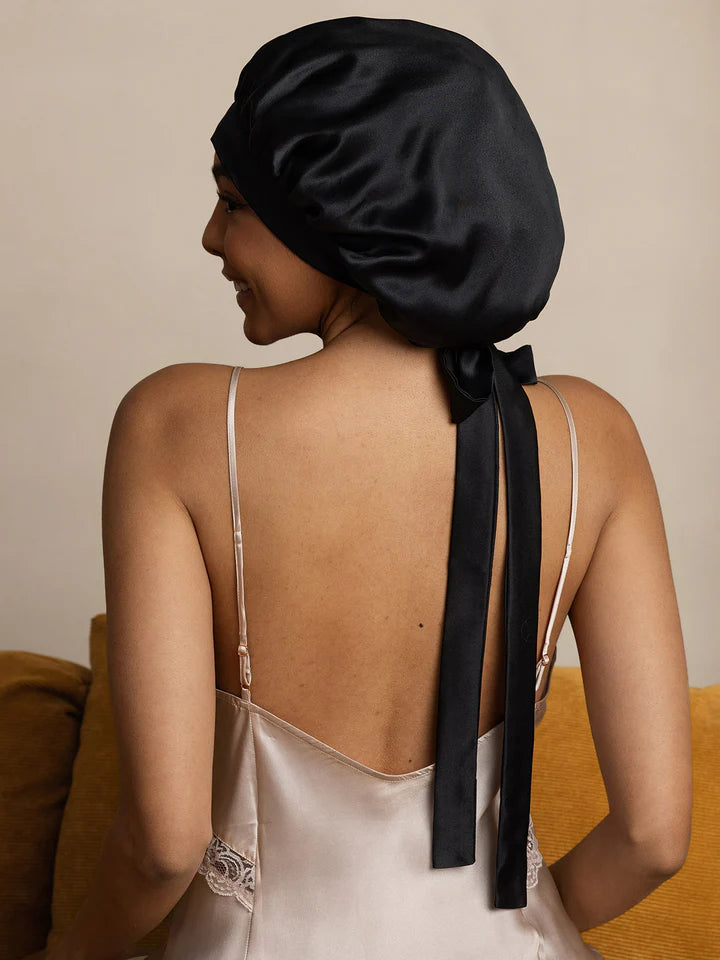 Dream Wrap – Luxury Mulberry Silk Sleep Cap